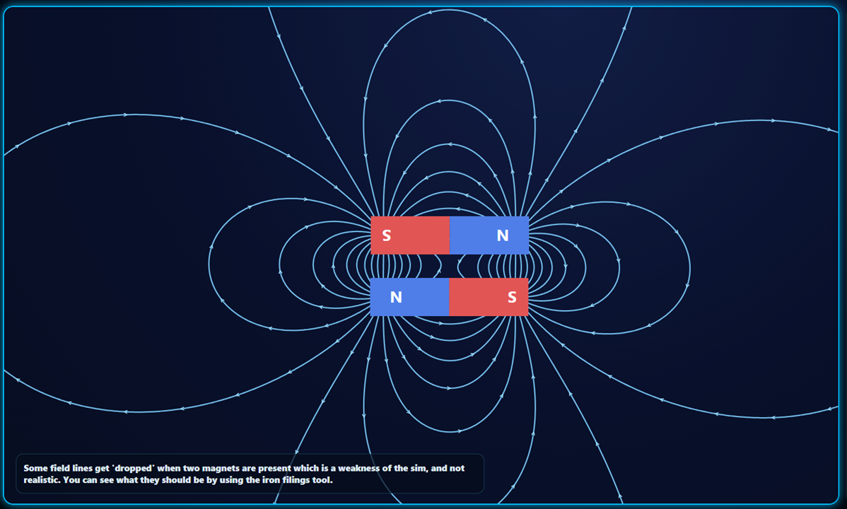 Magnets and magnetic fields screenshot