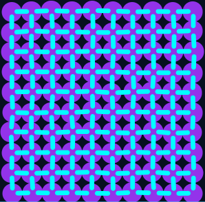 Solid particle arrangement diagram